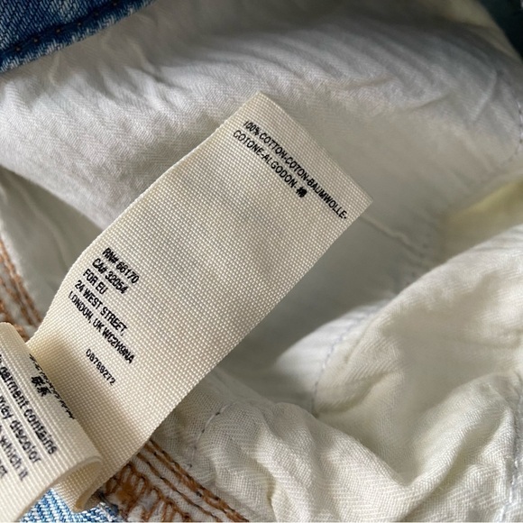 NWT We the Free People Women's Size 28 Blue Distressed Mini Casual Breezy Skirt - Picture 3 of 5